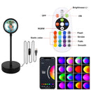Tuya Smart Sunset Lamp Night Light Sunset Projector Smart Life APP Remote Led Lights Room Decoration Photography Birthday Gift