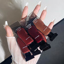 Black Mirror Water Lip Glaze High Gloss Moisturizing Sexy Red Lip Tint Lipstick Makeup Longlasting Color Non-stick Cup Lip Gloss