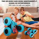 Roclub 4WD RC Car 2.4G Radio Remote Control Car 1:24 Double Side RC Stunt Cars 360° Reversal Vehicle Model Toys For Children Boy