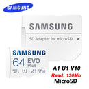 SAMSUNG Micro SD Card EVO Plus Flash Memory Card 128GB 64GB 256GB 512GB 32GB 8GB Class 10 UHS-I High Speed Microsd TF Card