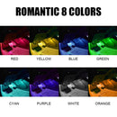 Automotive Interior Decorative Lights LED Car Foot Light 24/36/48/72 LED Atmosphere Lamp Ambient Lamp Remote/Voice Control