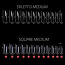 Gel Nails Extension System Full Cover Sculpted Clear Stiletto Coffin False Nail Tips 240pcs/bag