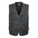8XL 9XL 10XL New Male Casual Summer Big Size Cotton Sleeveless Vest With Many 16 Pockets Men Multi Pocket Photograph Waistcoat