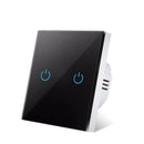 Light Touch Switch Sensor EU Standard Tempered Crystal Glass Panel 4 Color Power 1/2/3 Gang 1 Way 220V Wall Lamp Switches On Off