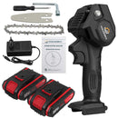 1080W 4 Inch 88VF Mini Electric Chain Saw with 1/2 Upgraded Battery Rechargeable Woodworking Pruning One-handed Saw Garden Tool