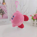 Kirby Keychain Kawaii 12Cm Cartoon Pink Star Keyring Soft Stuffed Plush Toys Cute Gifts Plushies For Girls Friends Childrens