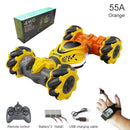 2022 Newest 4WD RC Stunt Car 2.4G Radio Remote Control Cars RC Watch Gesture Sensor Rotation Gift Electronic Toy for Kids Boy