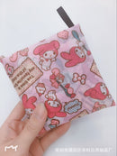 Sanrio Hello Kitty Small Folding Shopping Bag Melody Polyester Eco Bag Cartoon Shoulder Bag Handbag