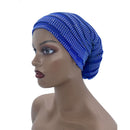 Candy Color Ladies Head Wraps Muslim Hijab Bonnets Fashion Headgear Trending Elastic Full Body Pleated Turban Cap for Women