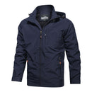 Men Outdoor Windproof Jacket Windbreaker Coat Hiking Rain Camping Fishing Tactical Male Clothing Breathable Jackets Plus Size