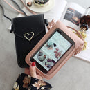 2022 Bag For Women Touch Screen Cell Phone Purse Smartphone Wallet Shoulder Strap Handbag PU Leather Casual Solid Crossbody Bags