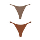 DM Ice Silk Women Panties Underwear Fitness Sports Seamless Cotton Female Lingerie Sexy T-back G-string Thong Woman Underwear