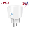 Aubess Smart Socket EU 16A/20A AC100-240V Wifi Smart Plug Power Outlet, Alexa Google Home Voice Control, For Tuya Smart Life APP