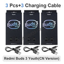 3/6/10pcs Redmi Buds 3 Youth Edition Xiaomi Earphone Tws Wireless Bluetooth 5.2 Gaming Headset Touch Control Earbuds 3 Lite