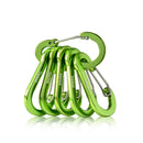 Booms Fishing CC1 Steel Small Carabiner Clips Outdoor Camping Multi Tool Fishing Acessories 6pcs