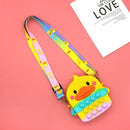 Hot Fidget Toys 2022 Push Bubbles Toy Rainbow Unicorns Premium Girls Push Bubble Bag Adult Antistress Squeeze Squishy Gifts