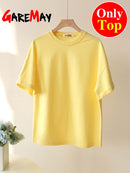 Green Suit Shorts with T-shirt for Women and Top Loose Oversize 100% Cotton Summer Two Piece Set Women Classic Tracksuit Casual