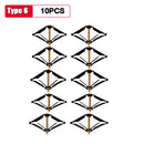 10pcs Cassette Repairer 86mm Dark Box Repair Screw Plug Switch Old Socket Boxes Replacement Fixed Wall Repair Box Support Rod