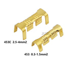 453 /453C U-shaped terminal tab cold inserts terminal wire connector terminales electricos small teeth terminal 0.3-4.0mm²