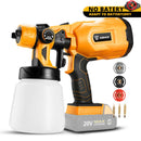 DEKO Spray Gun, 20V/220V High Power Home Electric Paint Sprayer, NO battery 3 Nozzle Easy Spraying Clean Perfect for Beginner