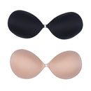 1/2Pcs Sexy Women Invisible Push Up Bra Self-Adhesive Silicone Bust Front Closure Sticky Bra Black Skin Backless Strapless Bra