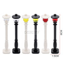 Marumine Traffic Road Sign Light Lamp Block Brick City Street View Accessories Signpost Barrier Speed Limit Indicator Warning