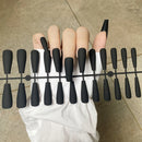 24Tips/Set Matte Super Long Coffin False Nail Artificial Fingernails Fake Nails Nail Beauty Finger Manicure Free Shipping Items