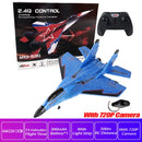 Rc Plane SU 57 Radio Controlled Airplane with Light Fixed Wing Hand Throwing Foam Electric Remote Control Plane toys for kids