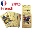55 Pieces Of Pokemon Metal Gold Card Charizard Vmax Gx Energy Card Charizard Pikachu Rare Collection Battle Trainer Card Child