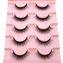 2022 New 5 pairs natural false eyelashes fake lashes long makeup 3d mink lashes eyelash extension mink eyelashes short eyelashes
