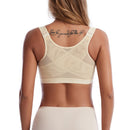 Front Closure Posture Corrector Lift Up Bra Women Push Up Cross Back Underwear Shockproof Sports Support Fitness Vest Bras S-5XL