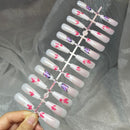 24Tips/Set Matte Super Long Coffin False Nail Artificial Fingernails Fake Nails Nail Beauty Finger Manicure Free Shipping Items
