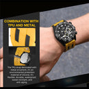 NAVIFORCE Luxury Watches for Men Fashion Silicone Strap Military Waterproof Sport Chronograph Quartz WristWatch Clock With Date