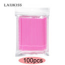 50/100/300/500pcs Eyebrow Eyelash Brushes Eyelash Spoolies Mascara Wands Disposable Applicator for Eyelash Extension Makeup Tool