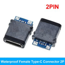 10PCS USB 3.1 Type-C Connector 12 24 Pins Female/Male Socket Receptacle Adapter to Solder Wire & Cable 24 Pins Support PCB Board