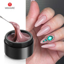 MSHARE 10ml Milky White Builder Nail Extension Gel Self leveling Nails Quick Building Clear Pink Nail Tips UV Led Gel Soak Off