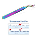 False Eyelash Tweezers For Fake Eyelashes Extensions Individual Curved Strip Lashes Eyebrow Hair Clip Tongs Nail Art Makeup Tool
