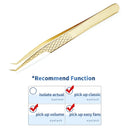 False Eyelash Tweezers For Fake Eyelashes Extensions Individual Curved Strip Lashes Eyebrow Hair Clip Tongs Nail Art Makeup Tool