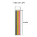 Solid Carpenter Pencil Set Built-in Sharpener with 6 Refill Leads Mechanical Pencil Marking Tool Kit for Woodworking Architect