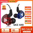 Original QKZ AK6 Copper Driver HiFi Wired Earphone Sport Running Headphones Bass Stereo Headset Music Earbuds fone de ouvido