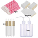 Eyelash Extension Supplies Set Lashes Micro Brush Tape Glue Ring Eye Patches Disposable Mascara Wands Applicator Eyelashes Tool