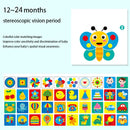 Montessori Baby Visual Stimulation Card Toys Black White Flash Cards High Contrast Visual Stimulation Learning Montessori Cards