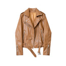 New 2022 Spring Autumn Pu Faux Leather Jacket Women Purple Zipper Slim Short Biker Jackets Coat Female Outwear Veste Femme Tops