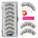 MB Anniversary 5 Magnetic Eyelashes With Tweezers Natural Wispy Faux Cils magnetique Mink Lashes Professional Eye Lashes Set