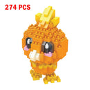 Pokemon Small Building Pokemon Blocks Small Cartoon Picachu Animal Model Education Game Graphics Pokemon Toys For Kids Birthday