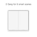 MOES 4 Gang Tuya ZigBee Wireless 12 Scene Switch Push Button Controller Battery Powered Automation Scenario for Tuya Devices