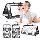 Black White View Back Seat Mirror Baby Car Mirror Safety Seat Headrest Rearview Mirror Baby Facing Rear Ward Car Kids Monitor