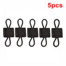5pcs Tactical Backpack Binding Buckles Elastic Tactical Binding Buckle Carabiner Clip Bags Clasp Cord Fix Gear Elastic Strap