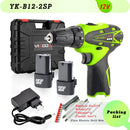 YIKODA 12V 16.8V 21V 25V Electric Screwdriver Cordless Drill Rechargeable Lithium Battery Mini Wireless Power Driver Tools