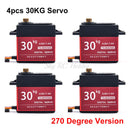 Waterproof 20KG 25KG 30kg 35kg 40KG 60KG Servos 180 270 360 Degree Large Torque Digital Servo Metal Gears 25T Arm For RC Car